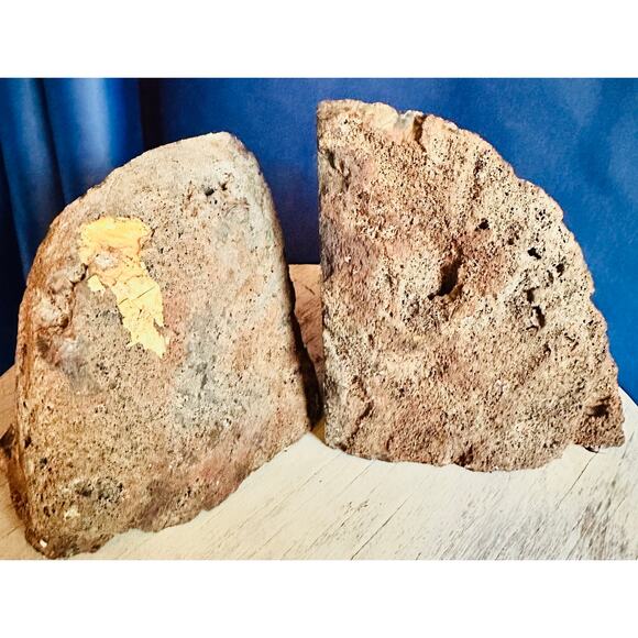 Geode Bookends, polished stone bookends, office decor, home decor - Picture 10 of 10